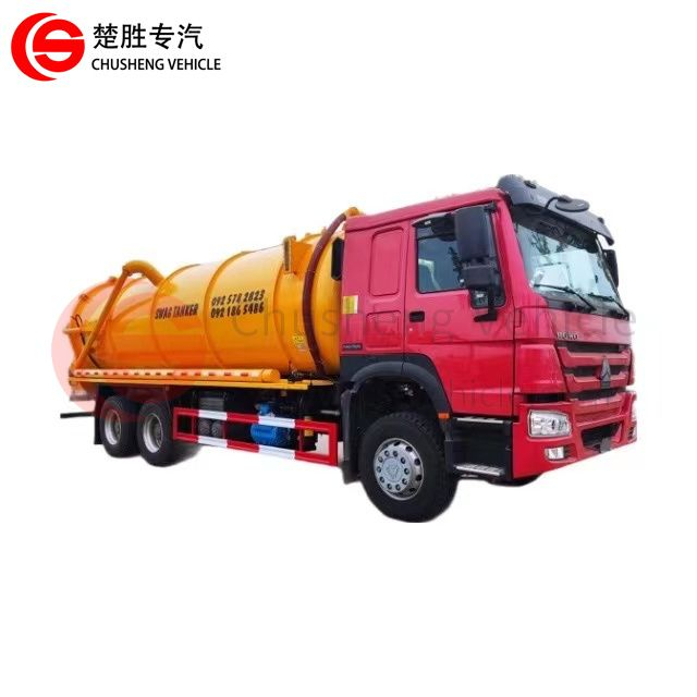 Camión de succión de aguas residuales al vacío de SINOTRUK HOWO 6×4 336hp 20000L