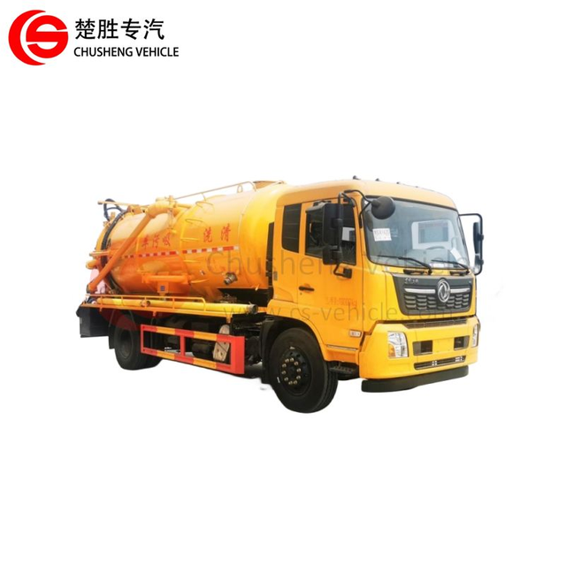 Camión caliente de la succión de las aguas residuales del camión del vacío de las aguas residuales de la limpieza de alta presión de Dongfeng 4X2 de las ventas