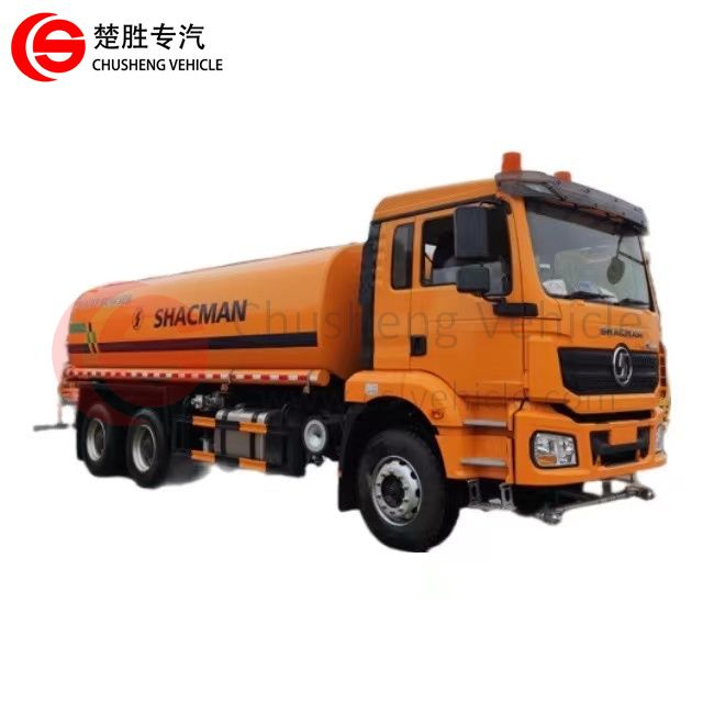 Camión cisterna con rociadores de agua SHACMAN 6X4 20CBM para agua potable y limpieza de carreteras