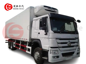 Camión de carga resistente Sinotruck HOWO 6x4 25 toneladas con refrigerador Van Truck a la venta
