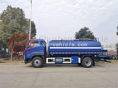 Camión cisterna con aspersor de agua FOTON 4*2 15m3 de alta calidad, pequeño depósito de agua para limpieza de carreteras a la venta