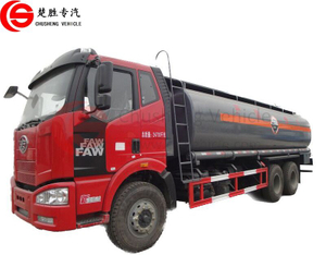 Camión de transporte de líquidos químicos FAW 3 ejes 6x4 10 ruedas 23cbm camión de transporte de ácido clorhídrico 