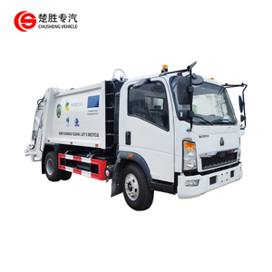 Camión de basura compactador de camión recolector de residuos Howo a precio de fábrica de China a Ghana