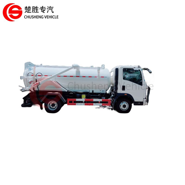 Camión cisterna de vacío para aguas residuales HOWO 4×2 Camión de succión de aguas residuales