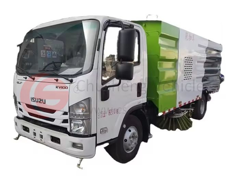 Camión de limpieza de carreteras barredora Isuzu 4x2 de la marca japonesa