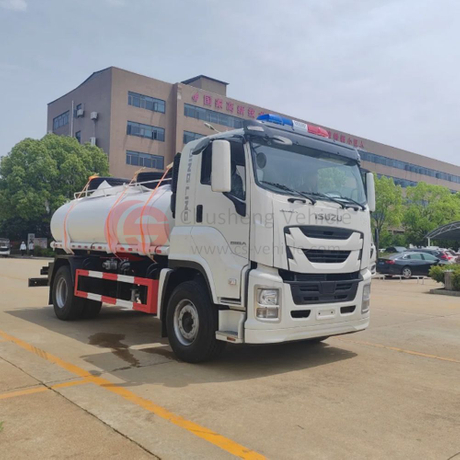Shacman L3000 4x2 10000 litros camiones de succión de vacío para trabajo limpio de la ciudad