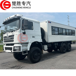 Shacman F3000 6x6 430hp Transporte de pasajeros de autobús totalmente cerrado autobús de camión fuera de carretera