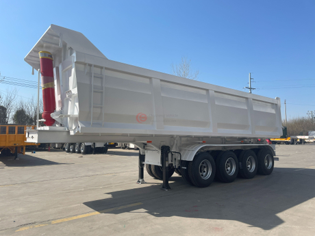 2 unidades 2025 NUEVO PRECIO ESPECIAL WHITE 4 ejes U Semi de volcado de tipo U en stock