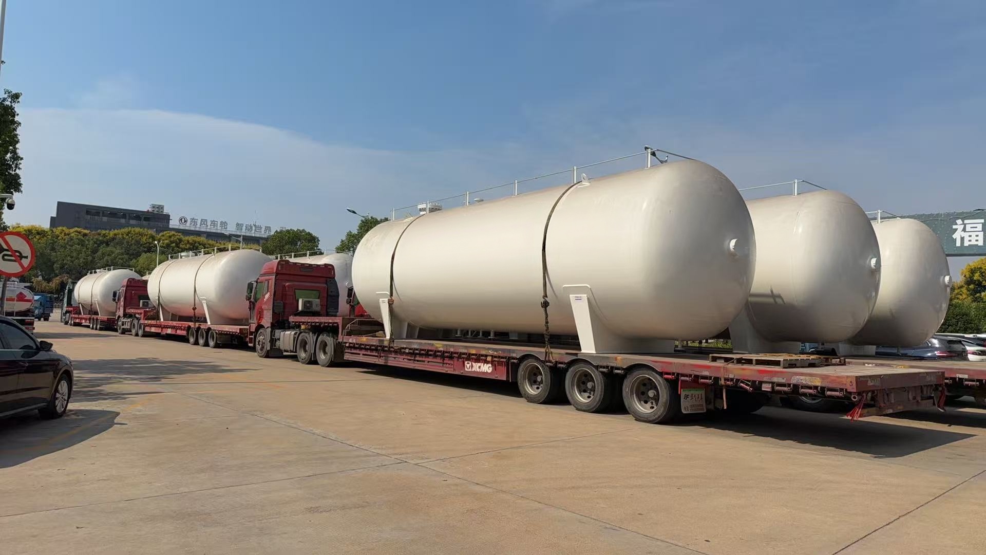 12 tanques de almacenamiento de GLP de 80 m3 están listos para su entrega